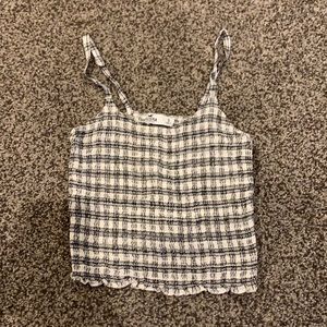 Plaid Hollister tank top